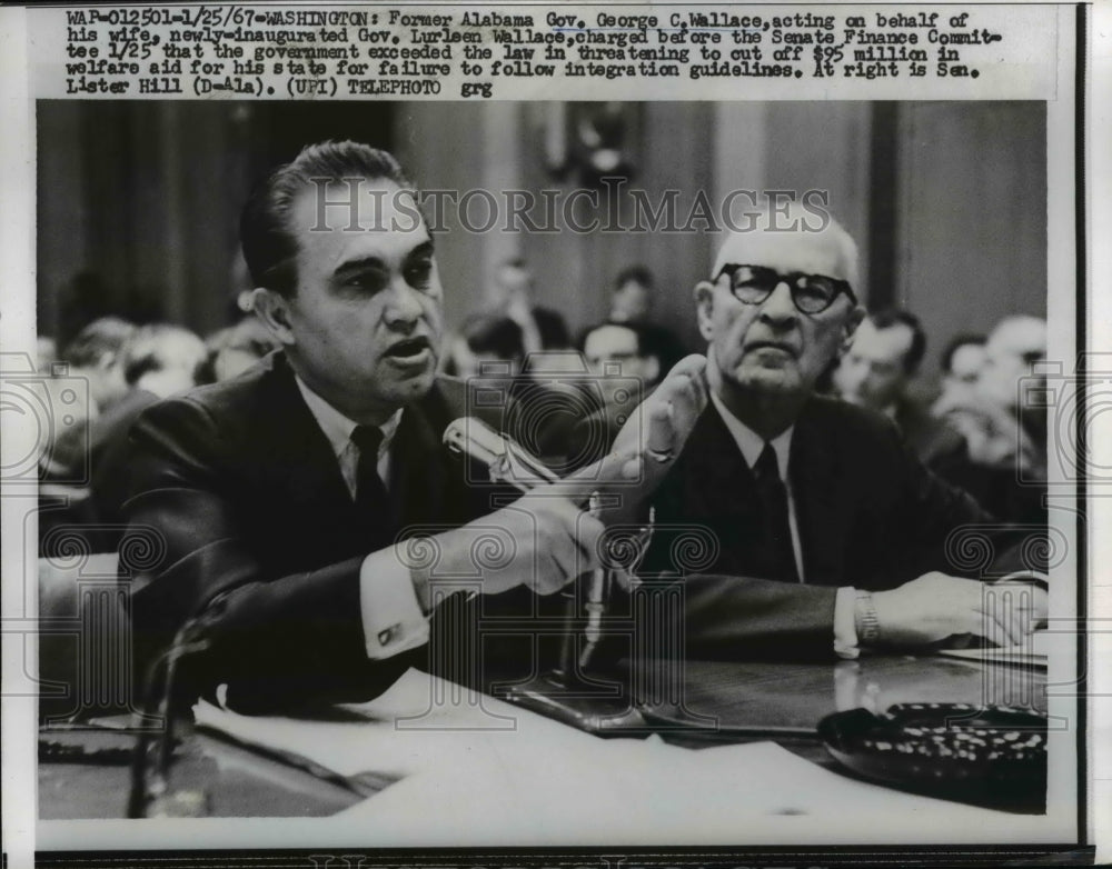 1967 Press Photo Washington Former Ala Governor George Wallace - nee73872-Historic Images