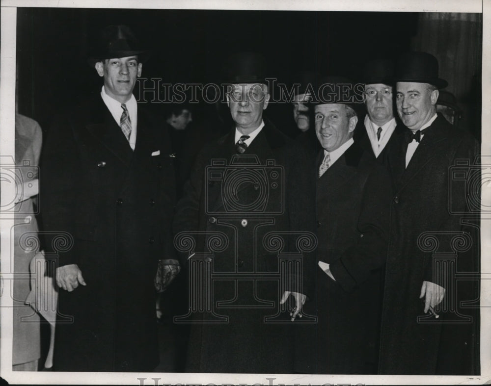 1933 Former Governor of NY Al Smith & Friends At Inauguration - Historic Images