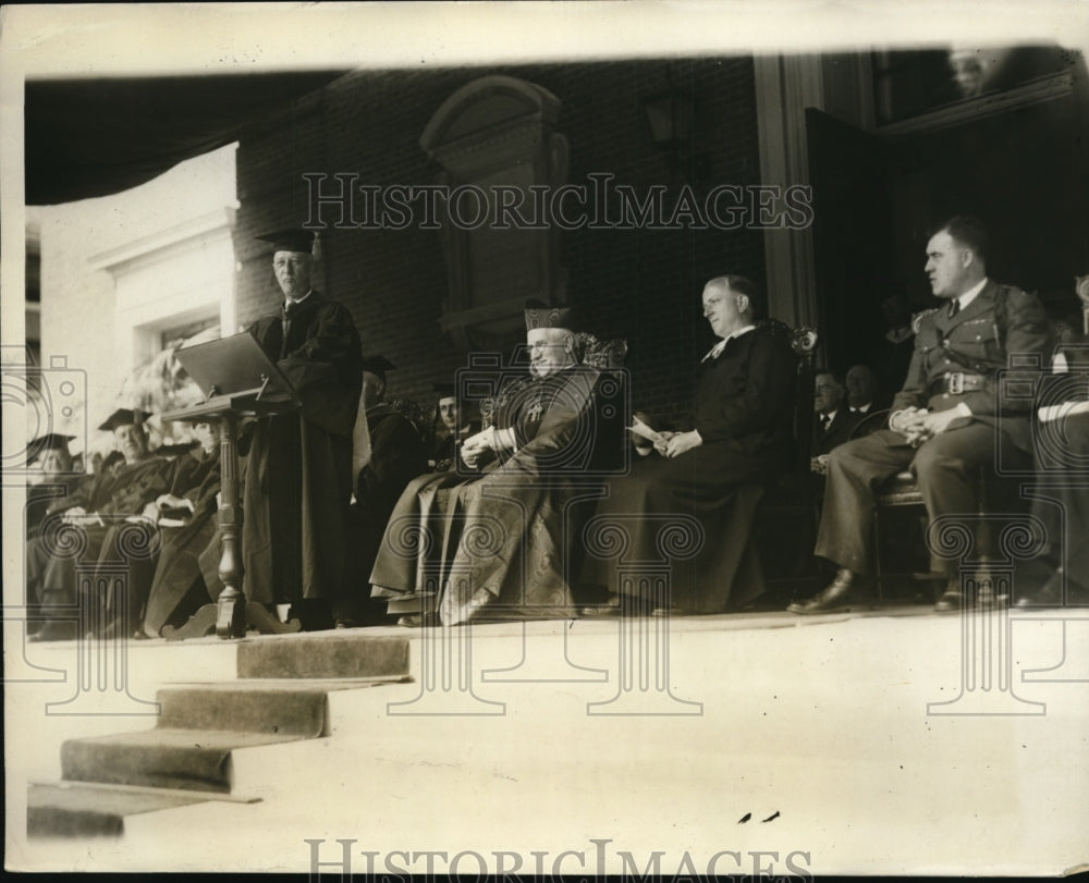 1929 Former Governor Alfred Smith at Graduation Manhattan College-Historic Images