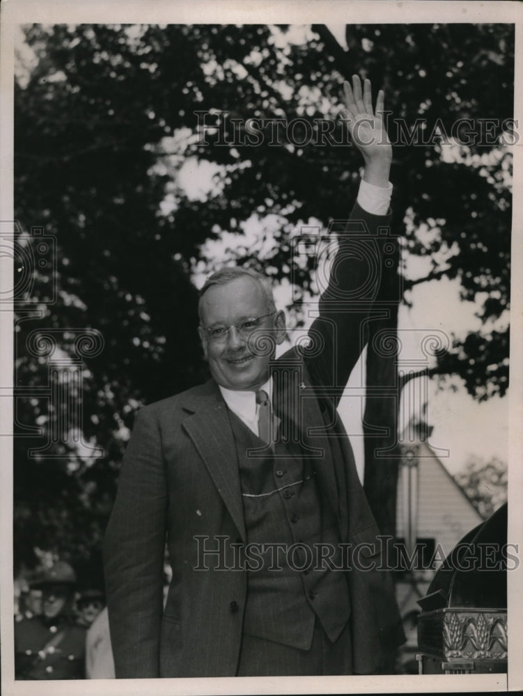 1936 Press Photo Kansas Governor Alf M Landon GOP Presidential candidate-Historic Images