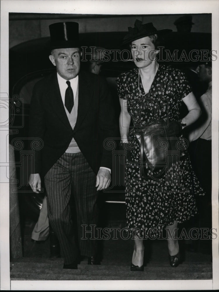 1939 Press Photo Secretary of War Harry Woodring &amp; wife in Washington DC- Historic Images