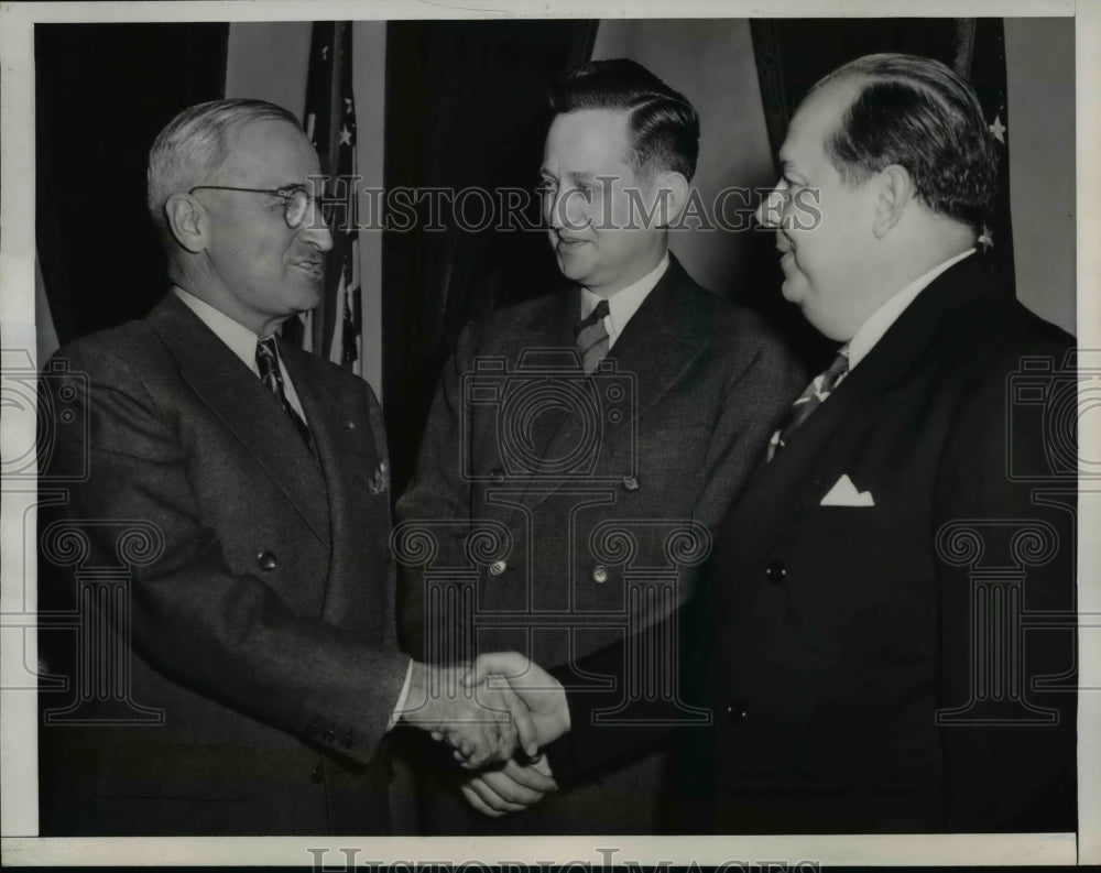 1946 Press Photo John Goodloe succeeds George Allan as Presidential Adviser - Historic Images