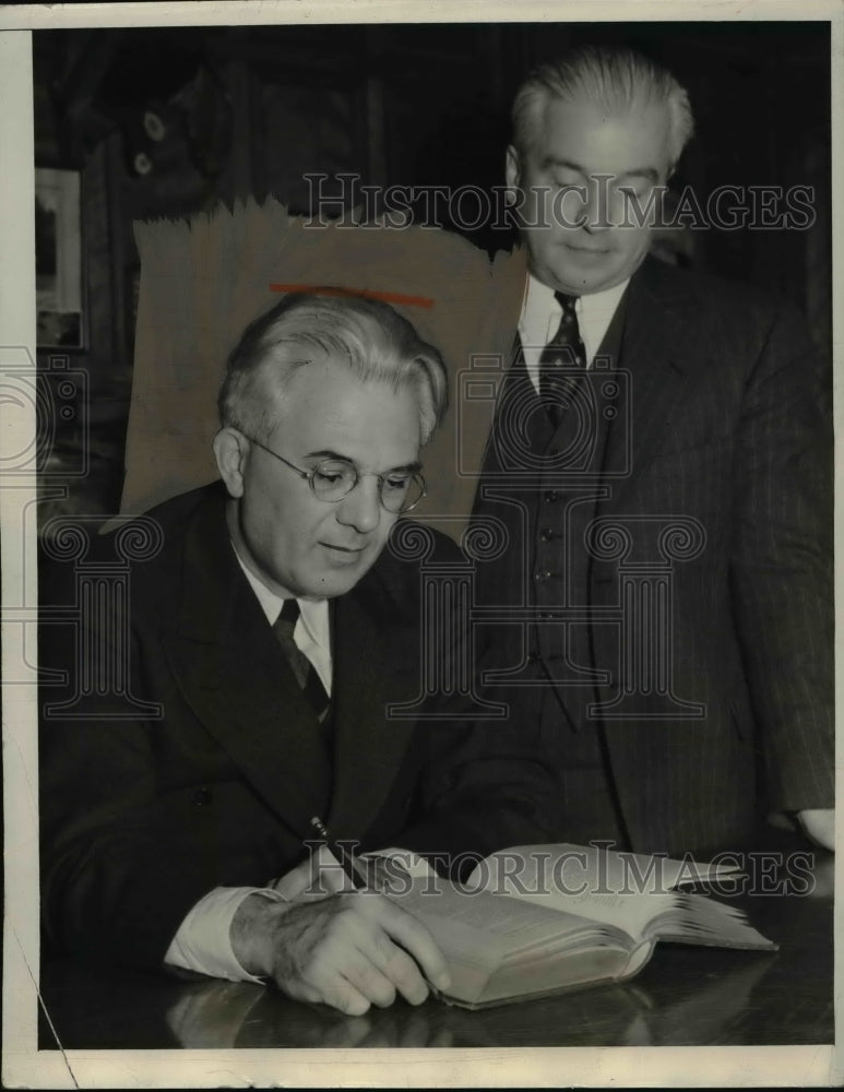 1940 Press Photo Judge Homer Ferguson And Chester O'Hara - nee92930-Historic Images