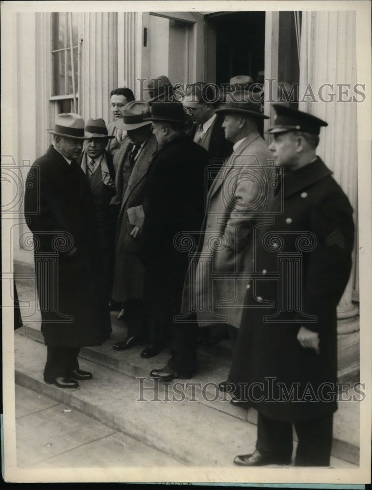 1929 President Elect Herbert Hoover gives first interview - Historic Images