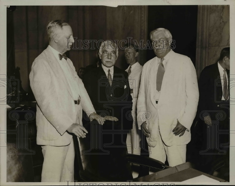 1933 Press Photo Otto Kuhn with Sen Phillips Goldsborough of Maryland - Historic Images