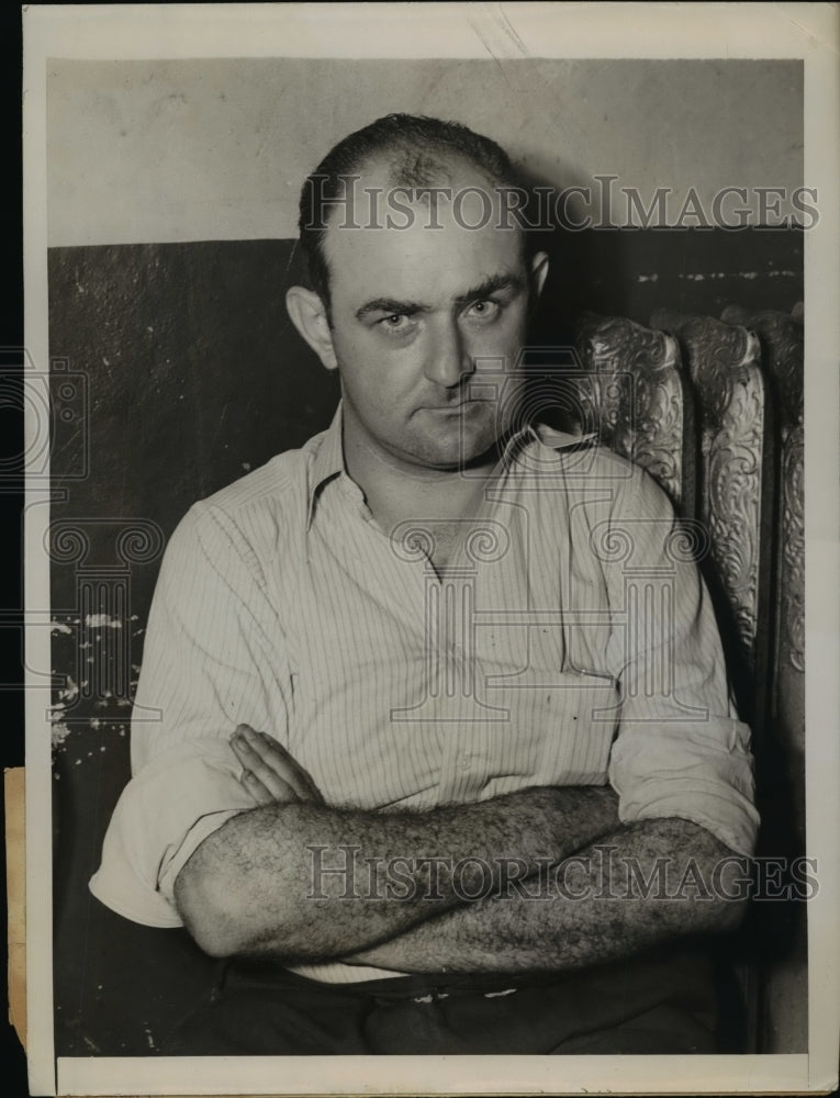 1947 Press Photo William Burke charge with manslaughter in death of wife - Historic Images