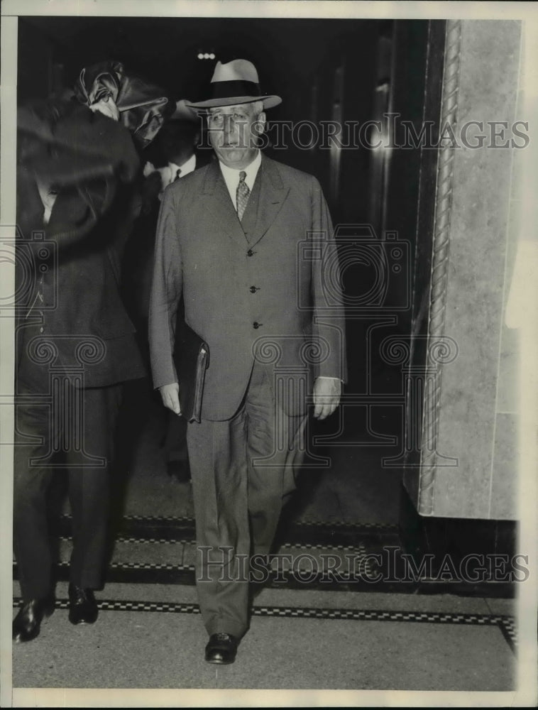 1933 Press Photo PW Litchfield President of Goodyear Rubber Company - nef04152 - Historic Images