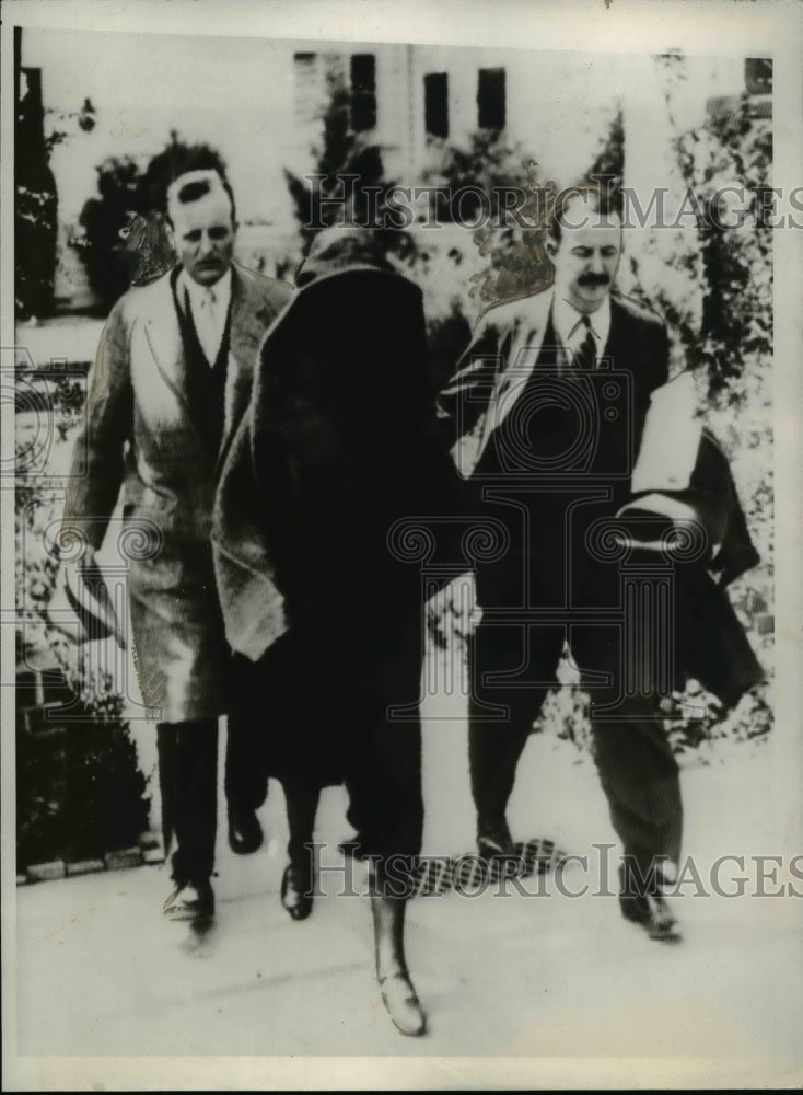 1931 Press Photo Widow Alice Roosevelt Longworth During Husband&#39;s Funeral - Historic Images