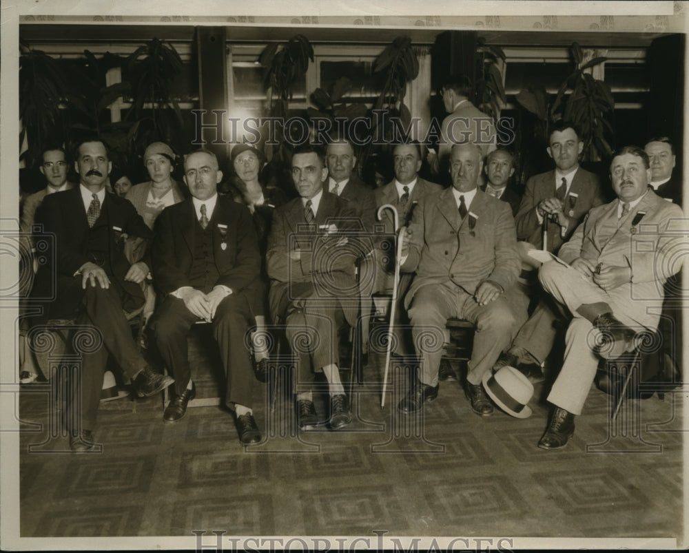 1933 Press Photo Canadian Officials Attend French-Canadian Program in Chicago- Historic Images