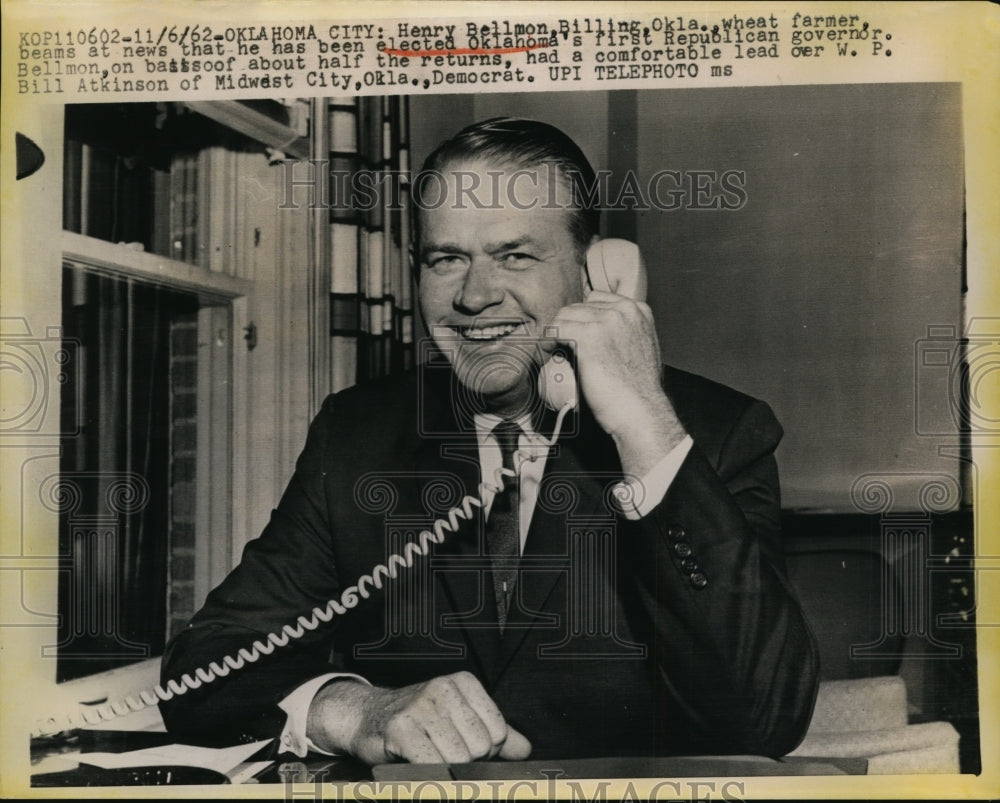 1962 Henry Bellmon Learns he is Oklahoma's New Governor - Historic Images