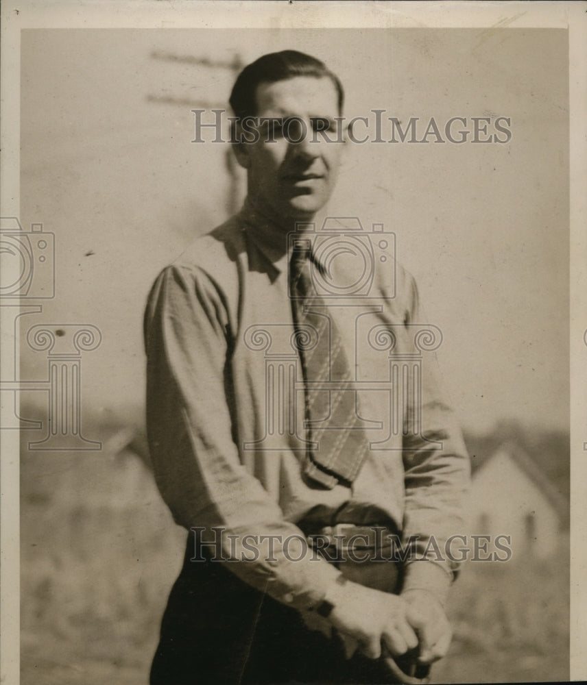 1938 Alfred Pierce Principal and Coach At Venter Point Iowa - Historic Images