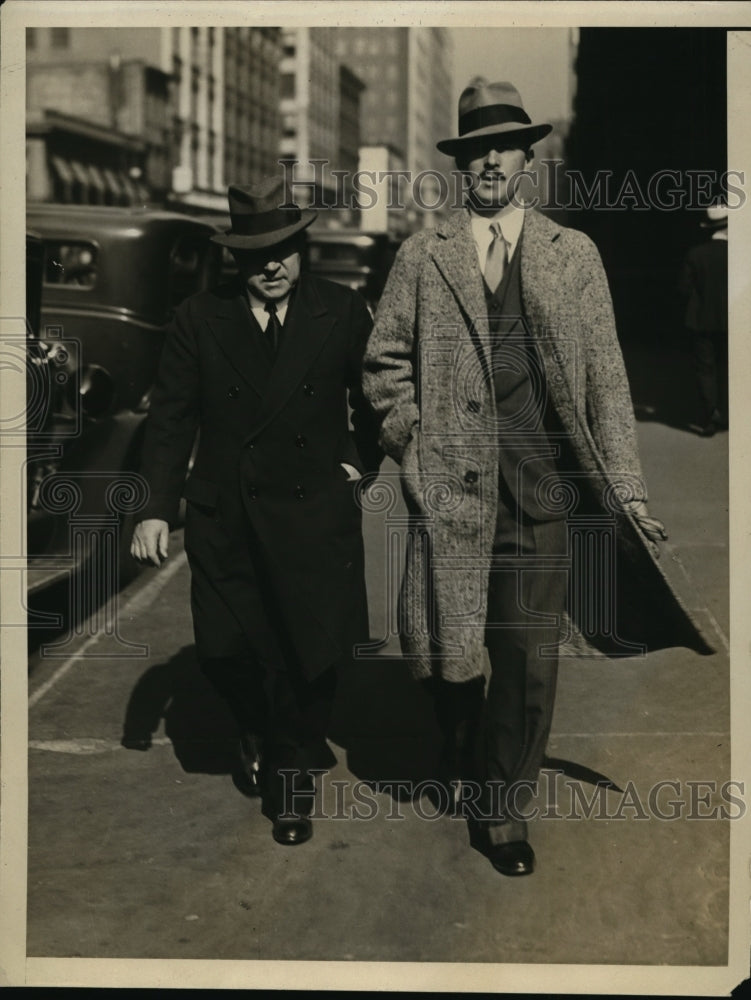 1931 Press Photo Bank Official Pleads Not Guilty To Mismanagement of Bank-Historic Images