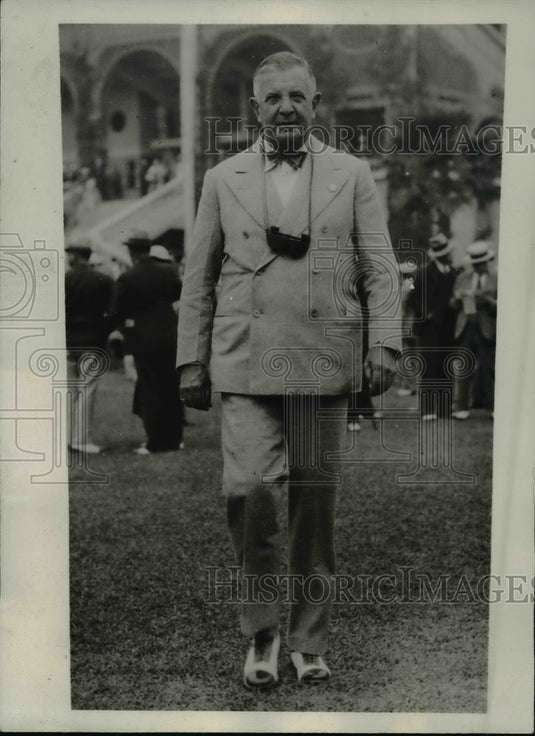 1933 Press Photo Gen Hepburn Canadian War Hero Spending Vacation In Florida-Historic Images
