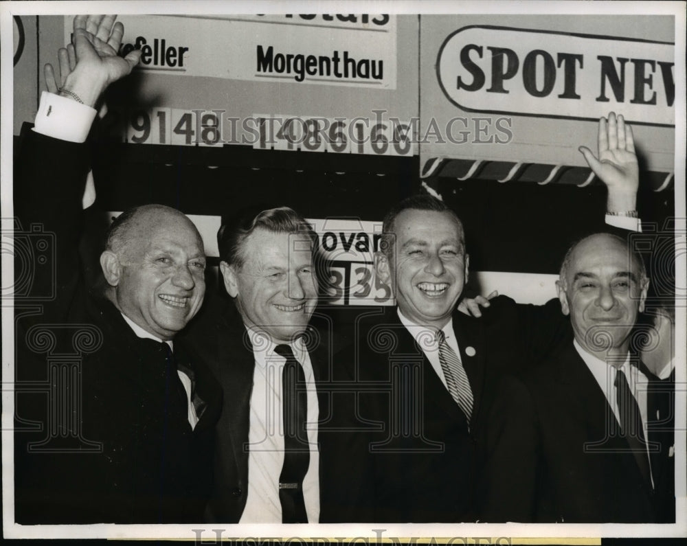 1962 Winning Group of Republican Candidates Pose At Headquarters - Historic Images