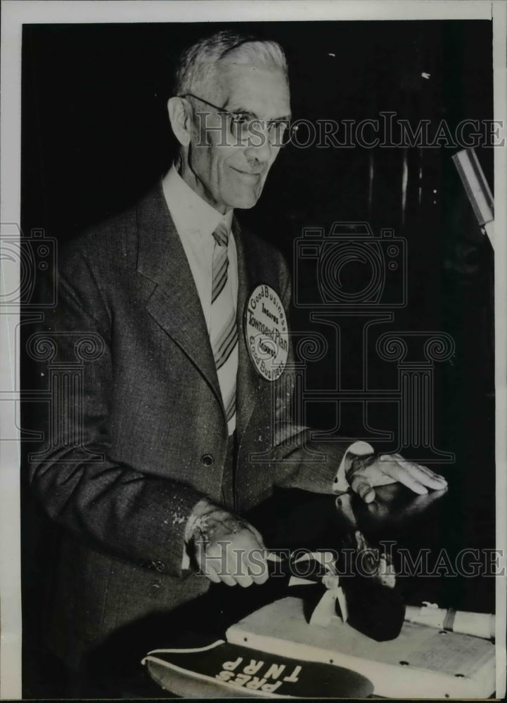 1939 Press Photo Dr. Francis E. Townsend at 4th National Pension Plan Conference-Historic Images