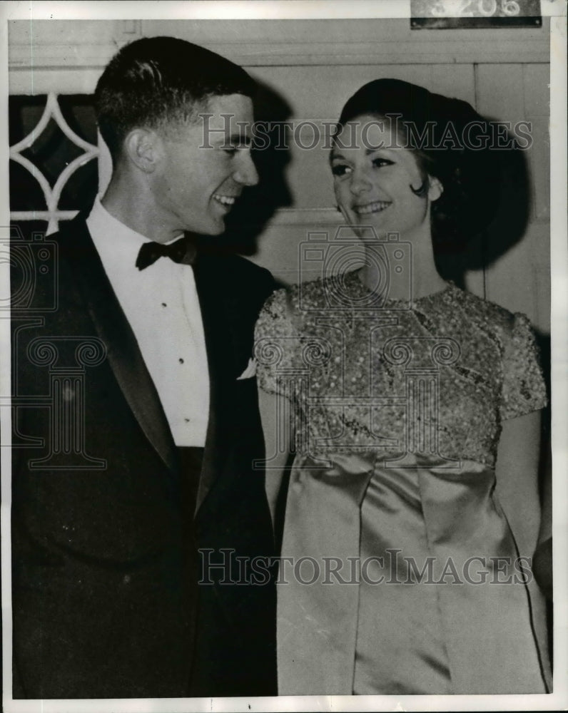 1967 Press Photo Lynda Bird Johnson & Charles S. Robb at Washington Dinner Dance - Historic Images