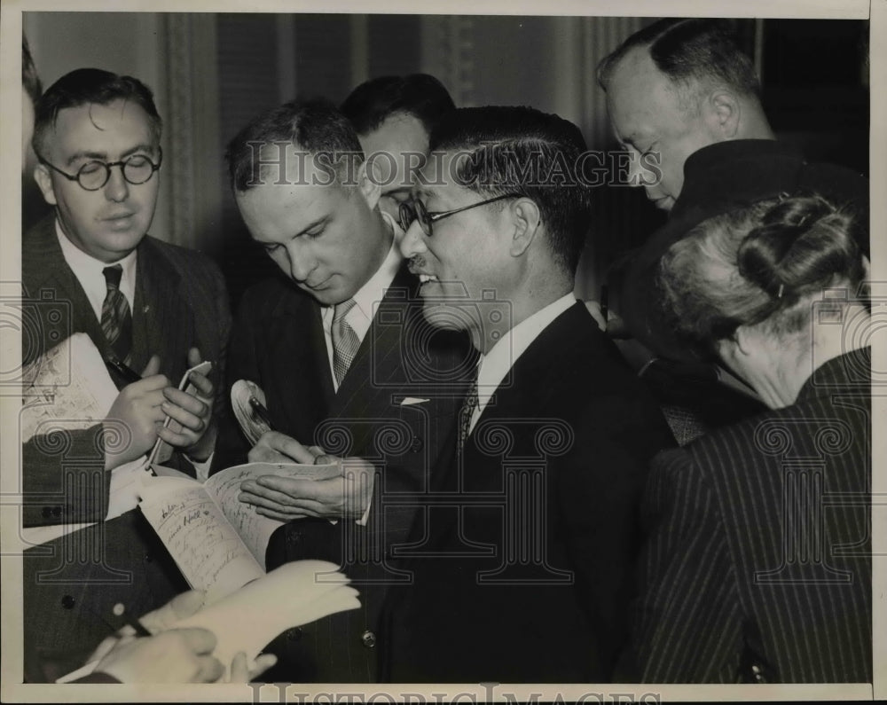 1940 Press Photo Japanese Ambassador K. Horinouchi Calls At State Department-Historic Images