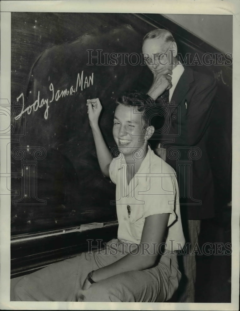 1943 Press Photo J. Christian Can Now Vote in Georgia By Amendment Virtue-Historic Images