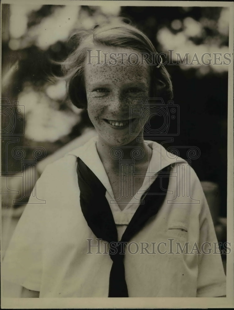 1923 Press Photo Gertrude Watts Named Jersey&#39;s Most Freckled Kid - nef15669 - Historic Images