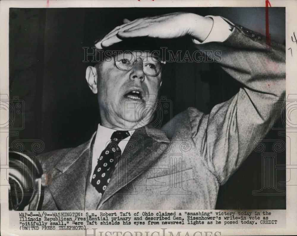 1952 Senator Robert Taft in Washington, D.C.-Historic Images