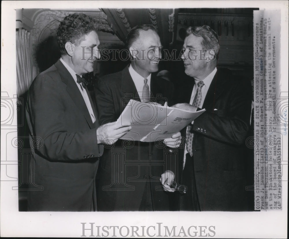 1953 Governors at Council of State Governments, Chicago  - Historic Images