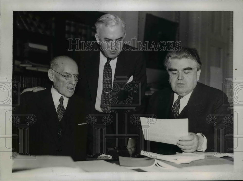 1938 Press Photo John L. Lewis Backs President&#39;s Recovery Plan - nef18735- Historic Images