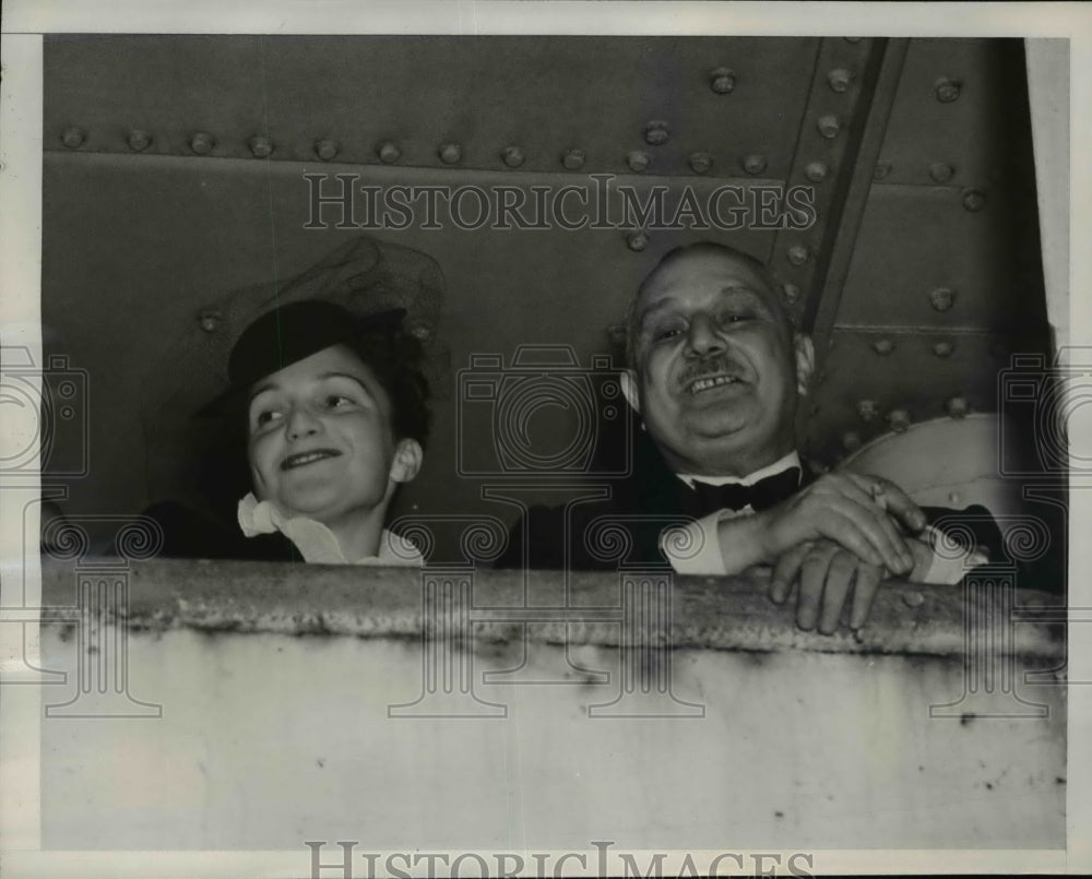 1941 Press Photo Italian Embassy Attache Sails For Italy - nef18873-Historic Images