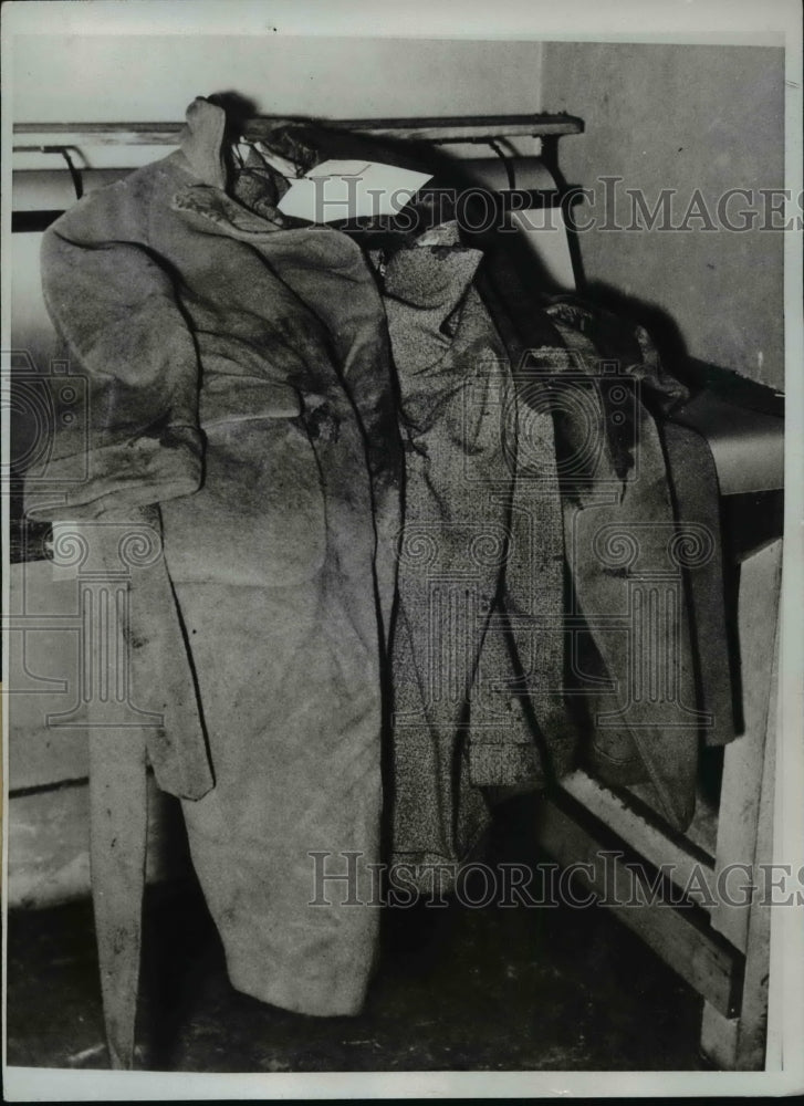 1933 Press Photo Courtland Howard Clothes Found in San Francisco Murder Case - Historic Images