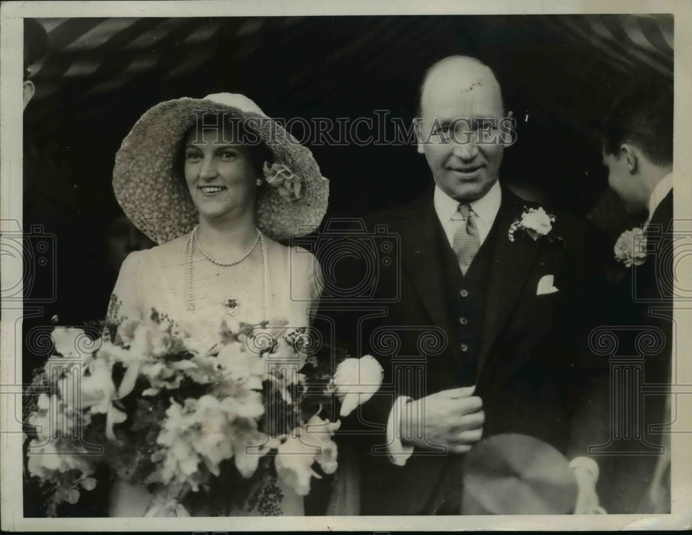 1931 Press Photo Maj.W.D. Herridge Canadian Minister to U.S married to Ms.Bennet - Historic Images