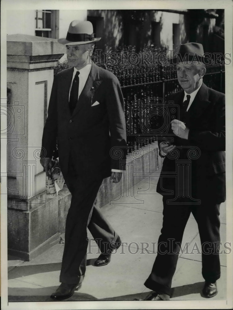 1937 Press Photo Cordell Hull, Norman H. Davis at White House - nef20385-Historic Images