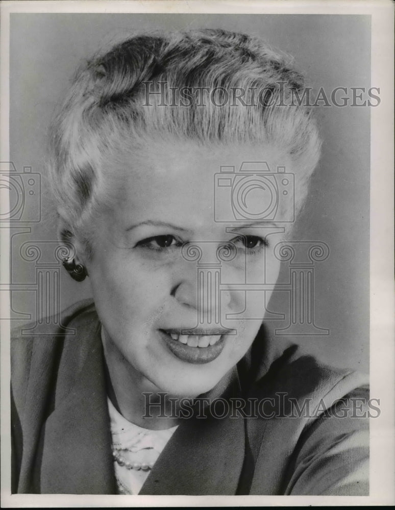 1958 Press Photo Marie Daerr, NEA Writer - nef20811 - Historic Images