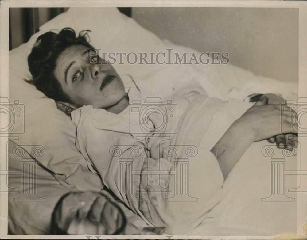 1937 Press Photo Bernard Berqui W. VA Youth Trapped in Box Car Loses Feet - Historic Images