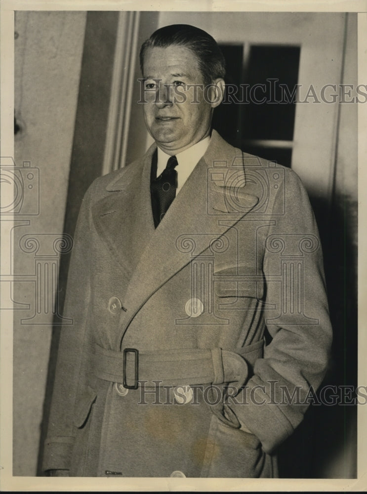 1937 Press Photo John Biggers Leaving White House - nef22003-Historic Images