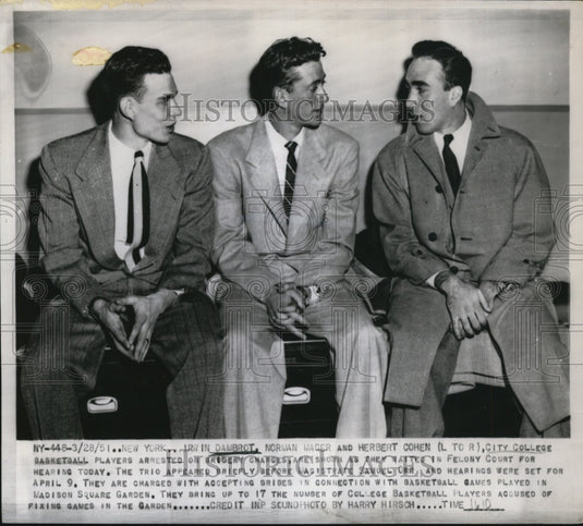 1951 Dambrot, Norman Mager, and Herbert Cohen in Felony Court - Historic Images