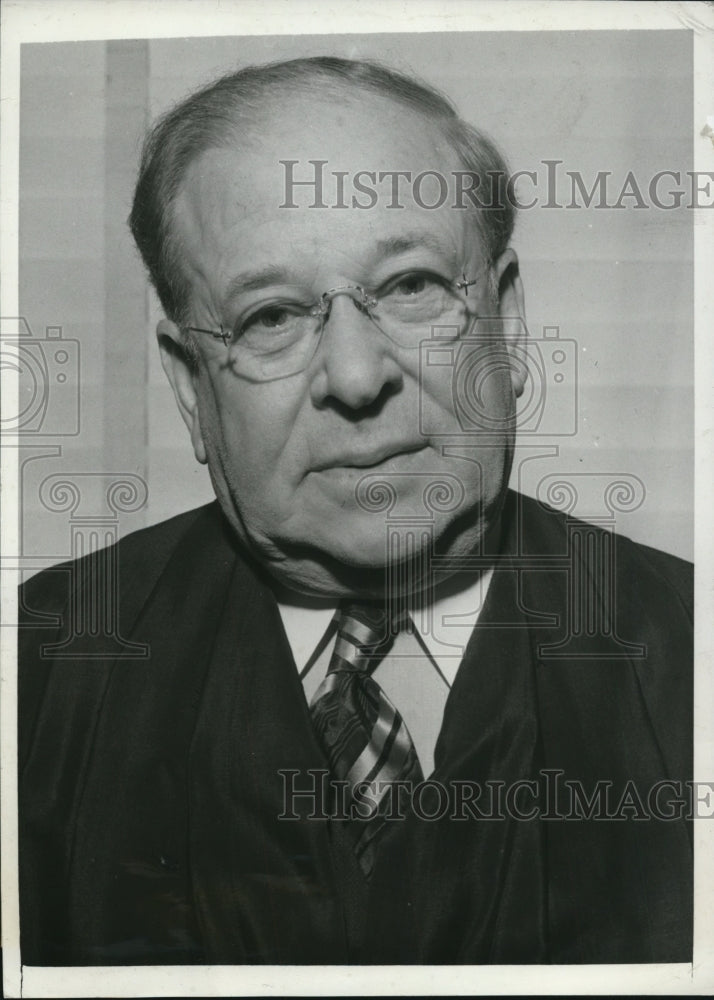 1940 Press Photo Judge Joseph Sabath Celebrates 30th Year on Bench, Chicago - Historic Images