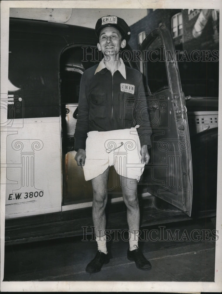 1948 Press Photo Robber Took Irving Zafran&#39;s Money and Trousers - nef22855 - Historic Images