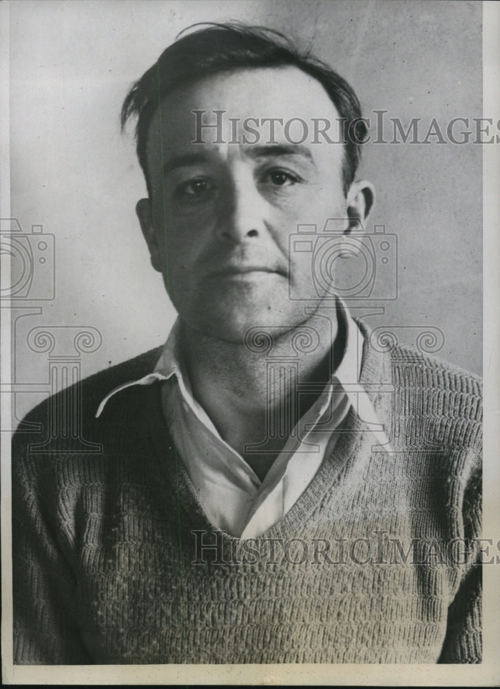 1934 Press Photo Arthur C.James held in Wyoning held for murder of Marie Wick - Historic Images