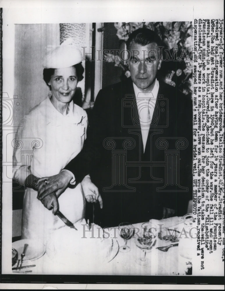 Press Photo Former Nun &amp; Groom Italico Stradiot Received Papal Dispensation - Historic Images