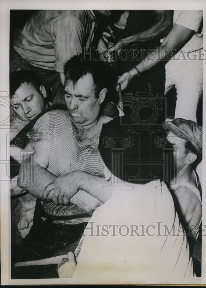 1939 Press Photo Howard Jackson Rescued After Buried in Sewer, Indianapolis - Historic Images