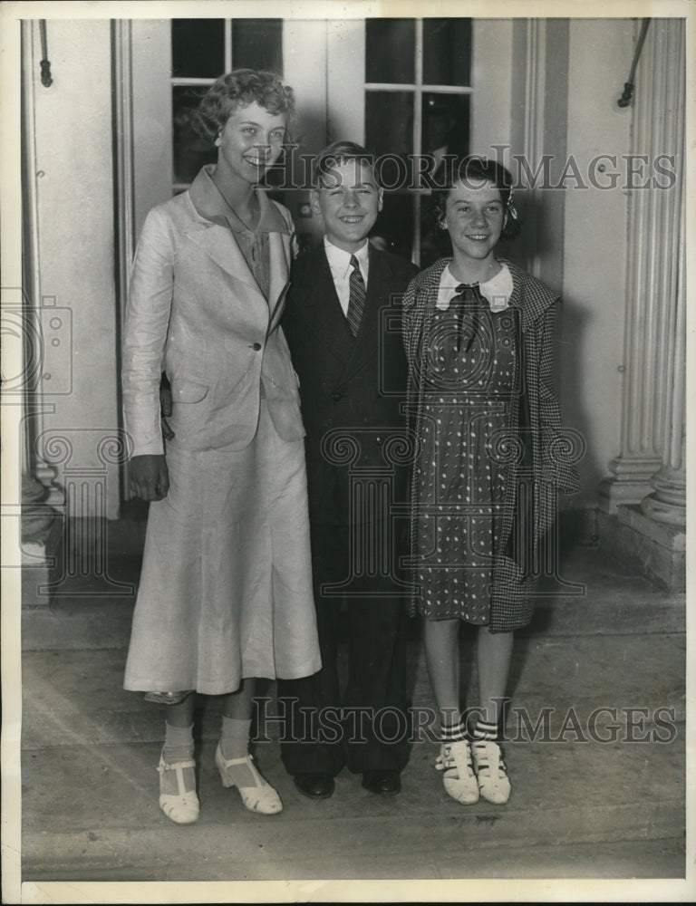 1936 Press Photo Spelling Bee winners in the White House to meet the President - Historic Images