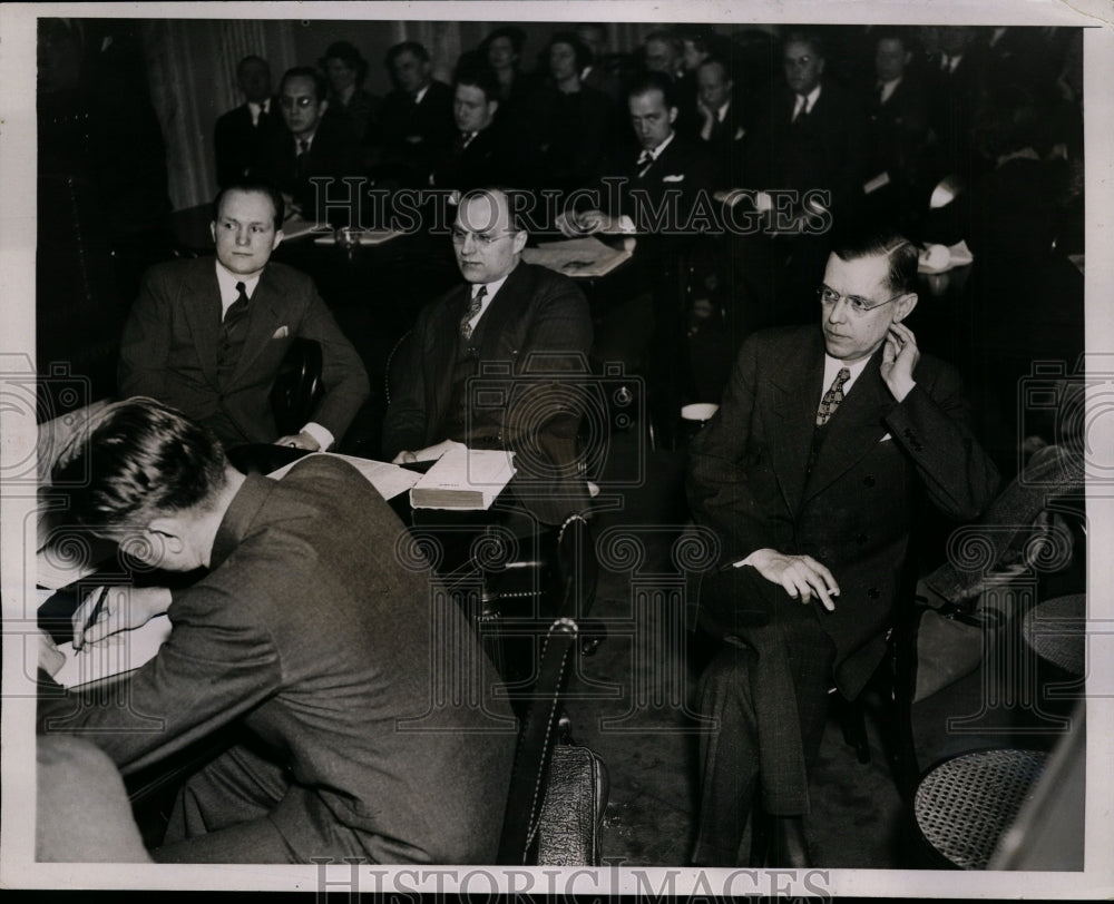 1937 Press Photo Witnesses at Civil Liberties Committee Hearing, Washington, DC - Historic Images