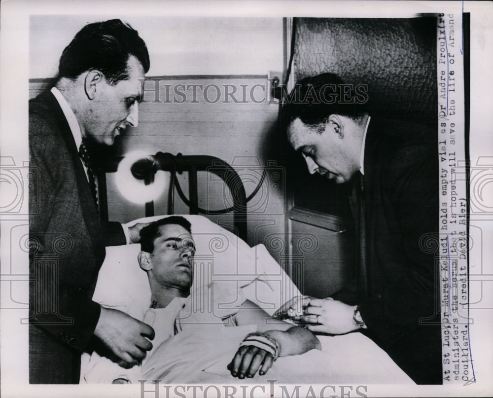 1953 Armand Couillard at St. Luc Hospital Montreal  - Historic Images