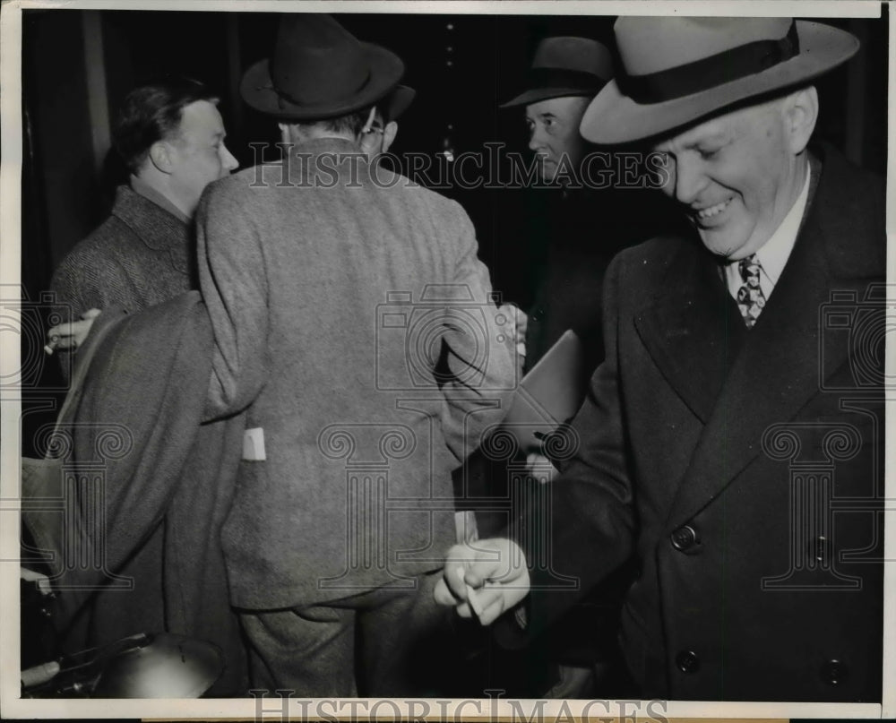 1946 Charles L Willson and Walter P Reuter Shown in Senate Corridor - Historic Images