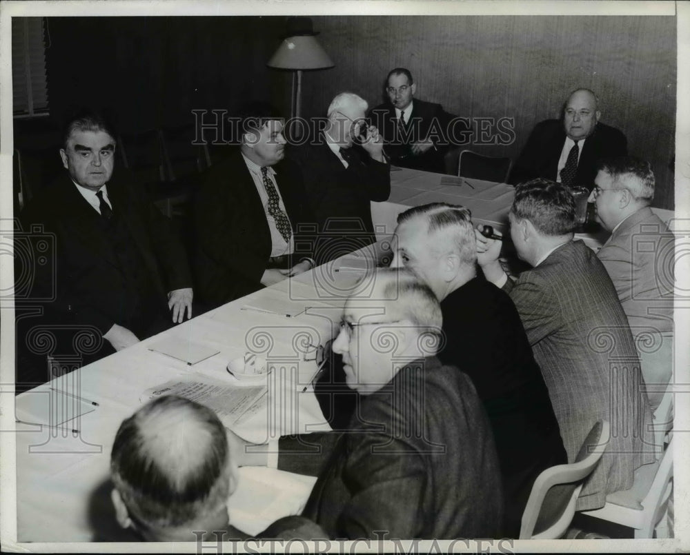 1943 Coal Miners Wage Negotiation Meeting in Washington, D.C. - Historic Images