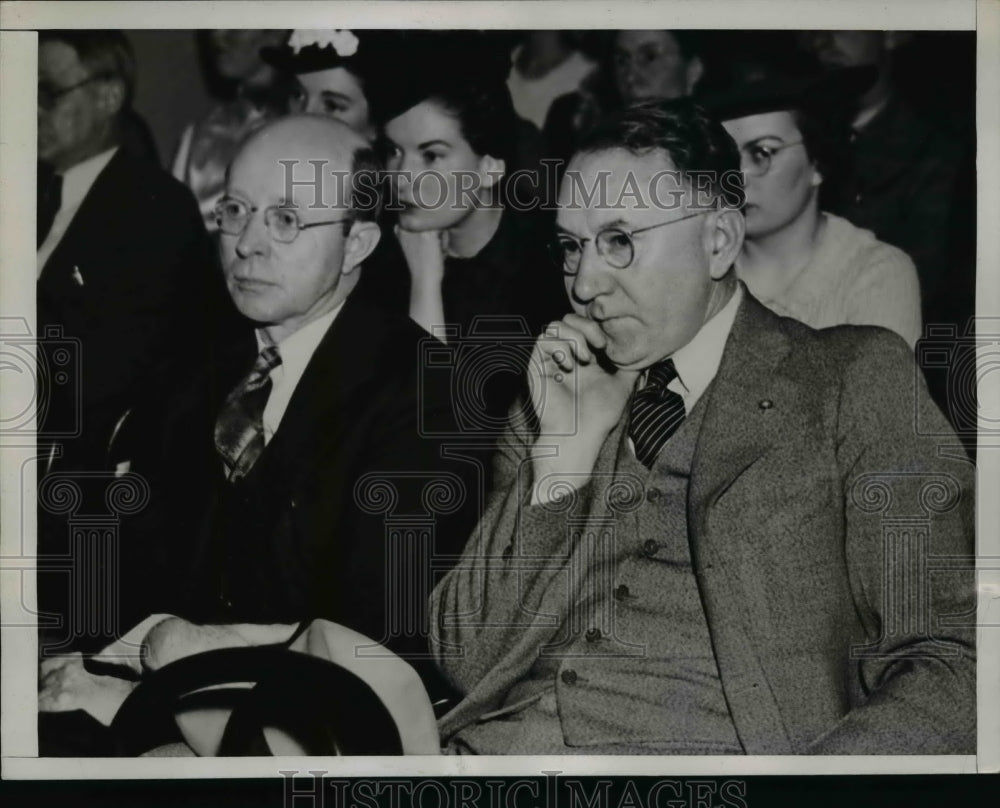 1937 Press Photo Senate Civil Liberties Committee Hearing on Union Suprression - Historic Images