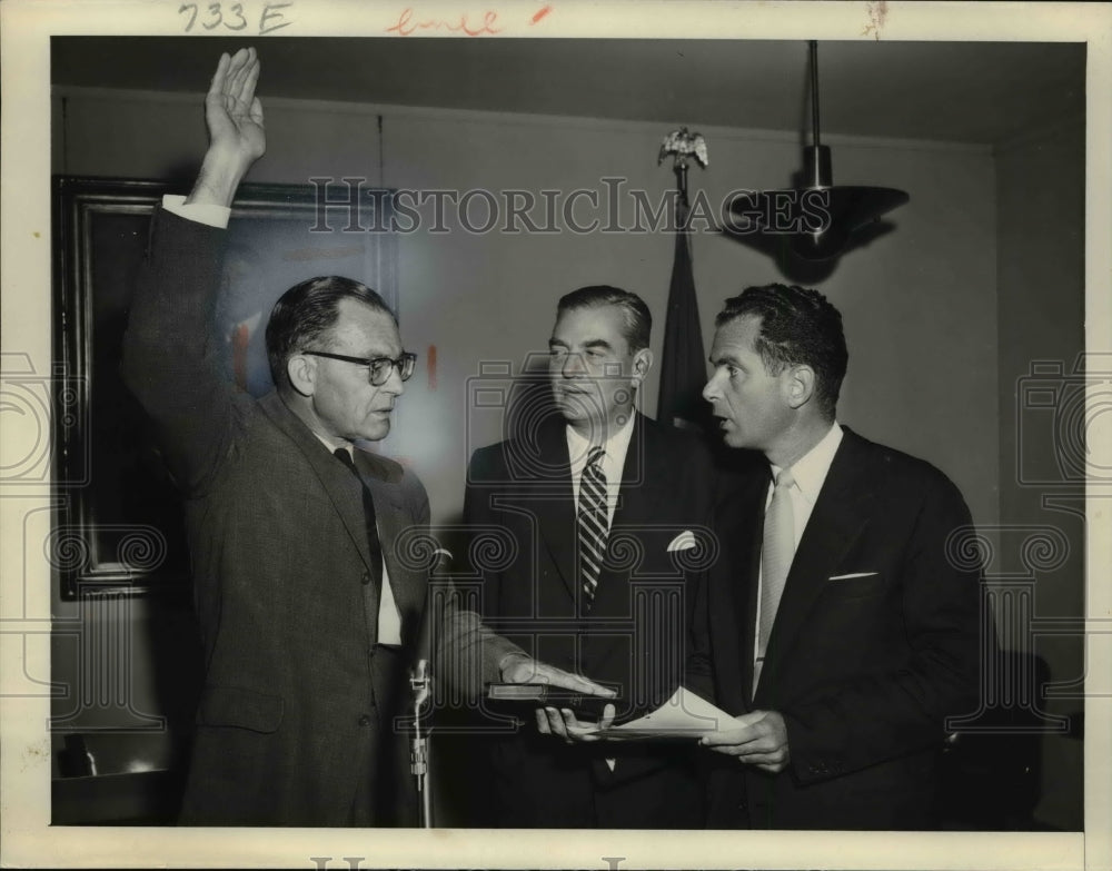 1956 Press Photo Victor Purse swear in as U.S Ambassador to Ecudor - nef31136 - Historic Images