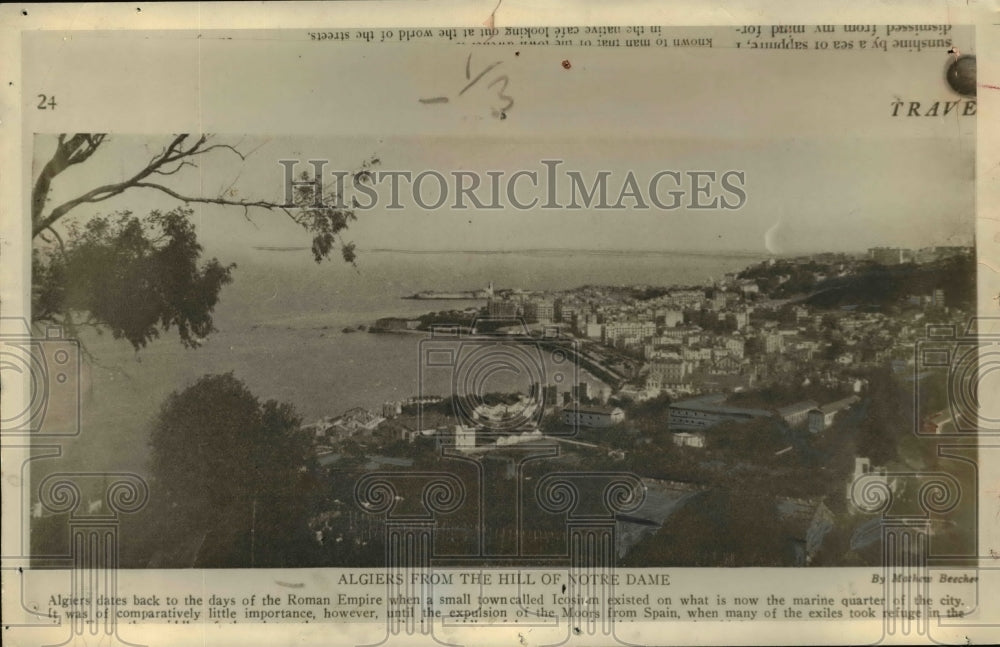 1910 Algiers From The Hill of Notre Dame  - Historic Images