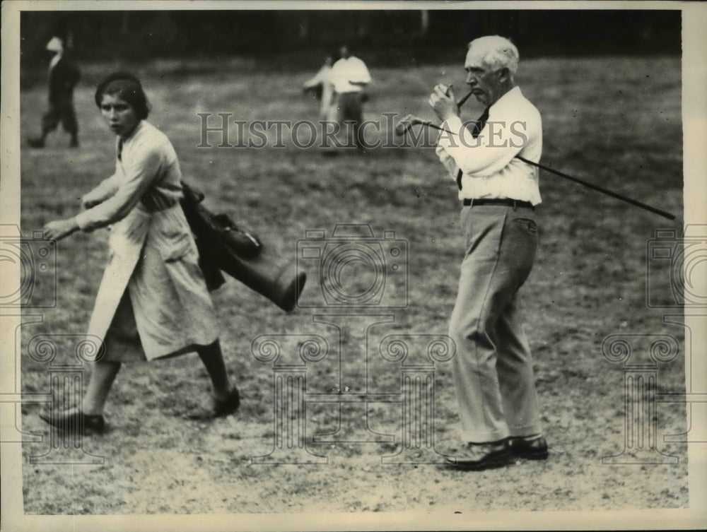 1933 Ambassador Norman Davis Golfing at Mortefontaine Course, Paris - Historic Images