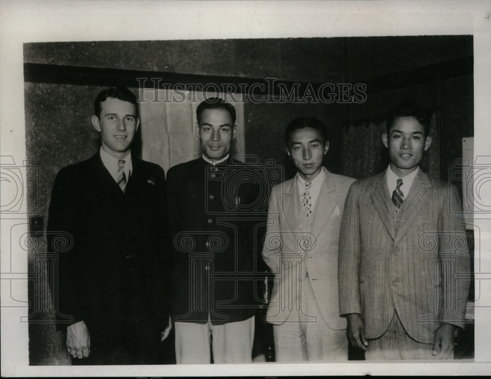 1932 Press Photo Japanese Students to Debate in United States at Univ of Oregon - Historic Images