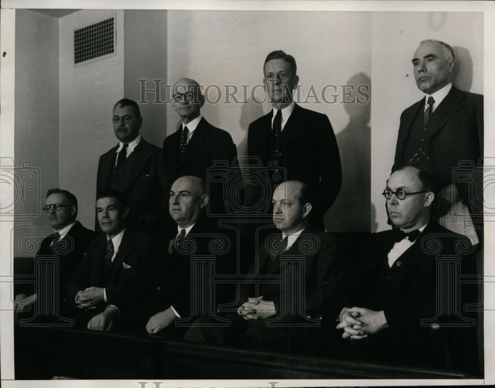 1933 Press Photo Los Angeles Earthquake Death Inquiry Jury - nef32926-Historic Images